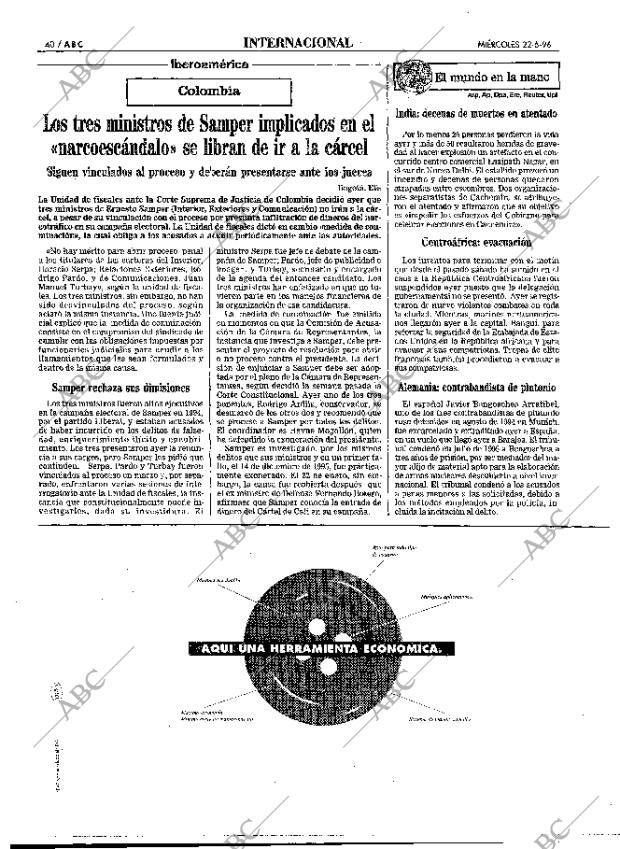 ABC MADRID 22-05-1996 página 40