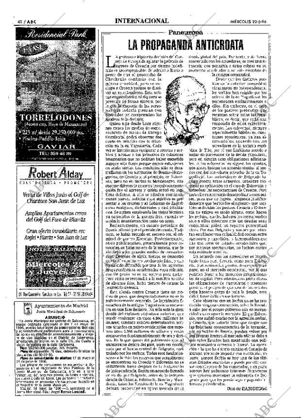 ABC MADRID 22-05-1996 página 42