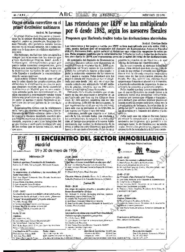 ABC MADRID 22-05-1996 página 46
