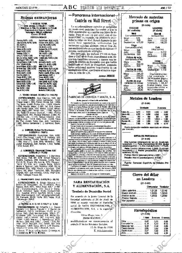 ABC MADRID 22-05-1996 página 53