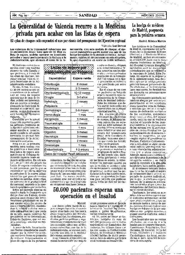 ABC MADRID 22-05-1996 página 54