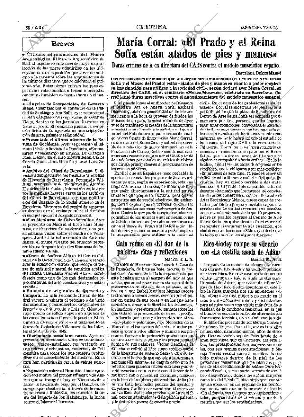 ABC MADRID 22-05-1996 página 58