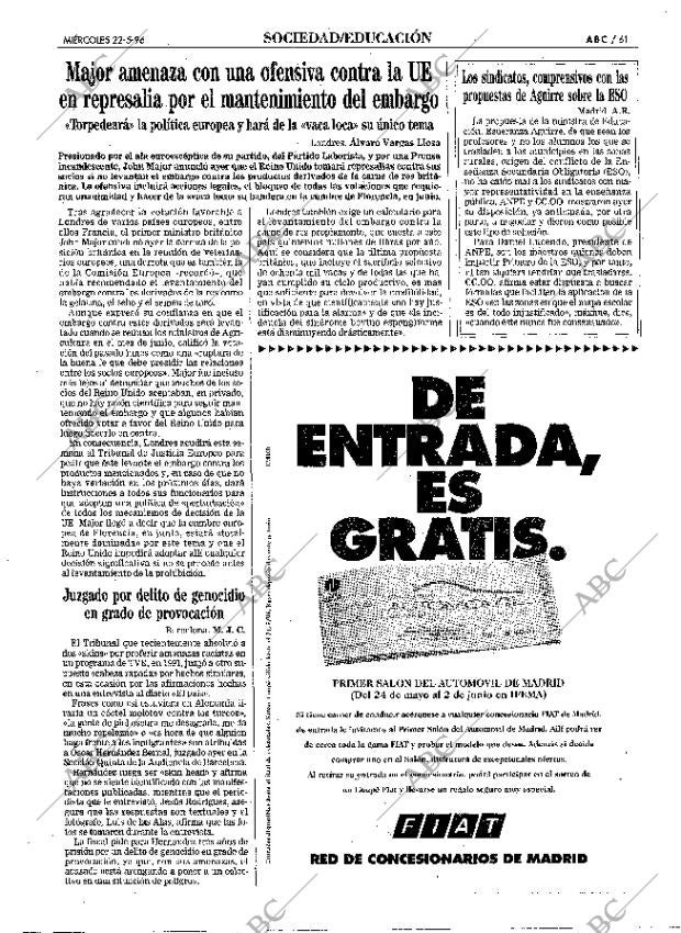 ABC MADRID 22-05-1996 página 61