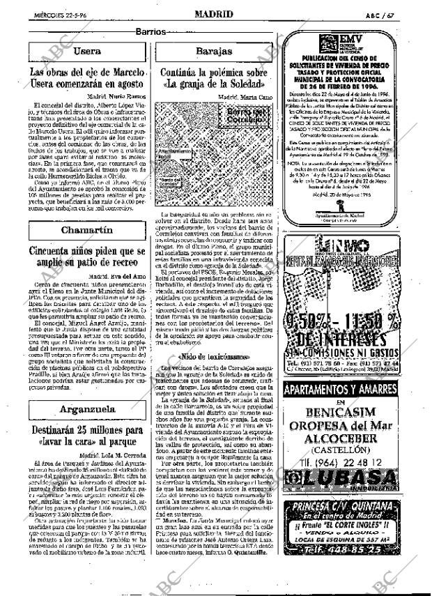 ABC MADRID 22-05-1996 página 67