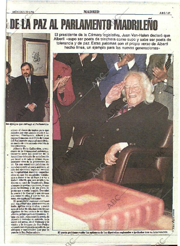 ABC MADRID 22-05-1996 página 69