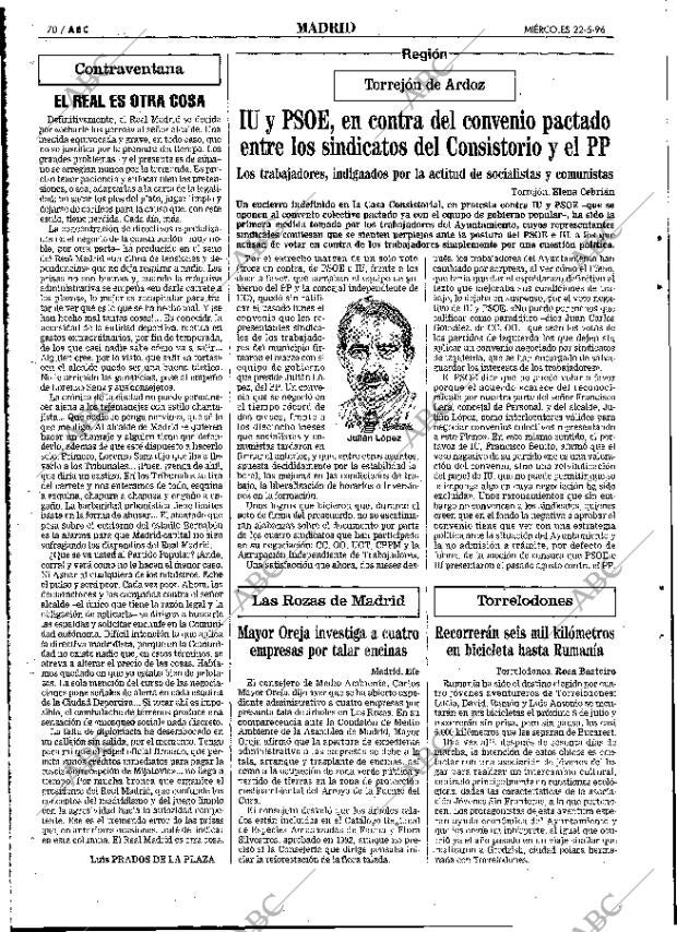 ABC MADRID 22-05-1996 página 70