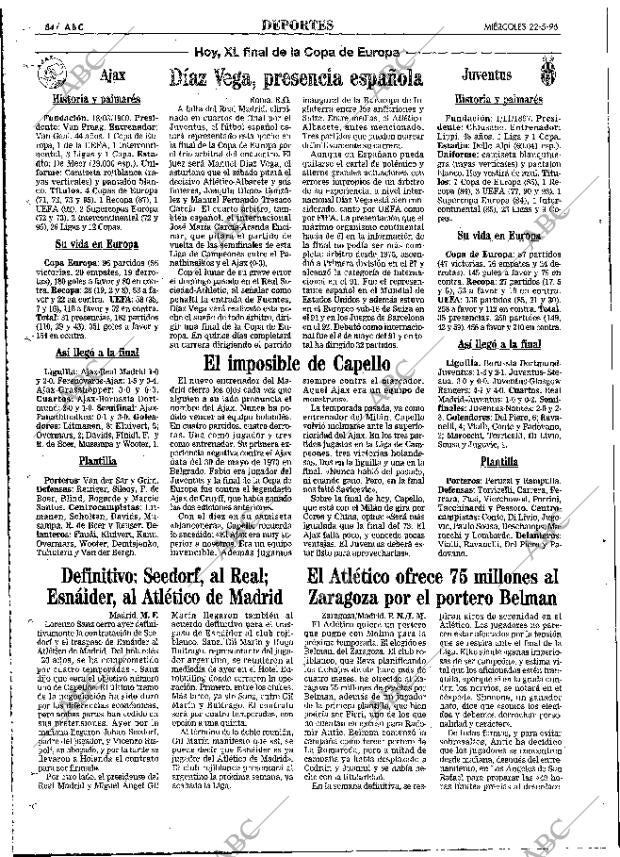 ABC MADRID 22-05-1996 página 84