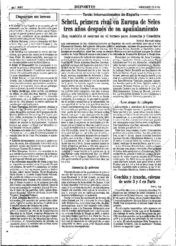 ABC MADRID 22-05-1996 página 86
