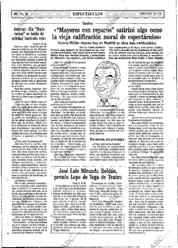 ABC MADRID 22-05-1996 página 88