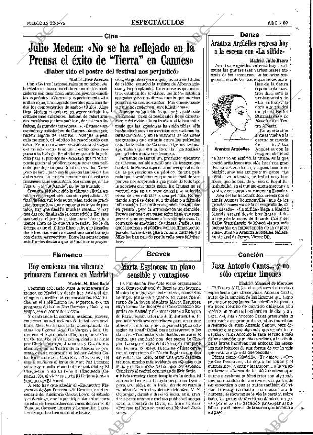 ABC MADRID 22-05-1996 página 89