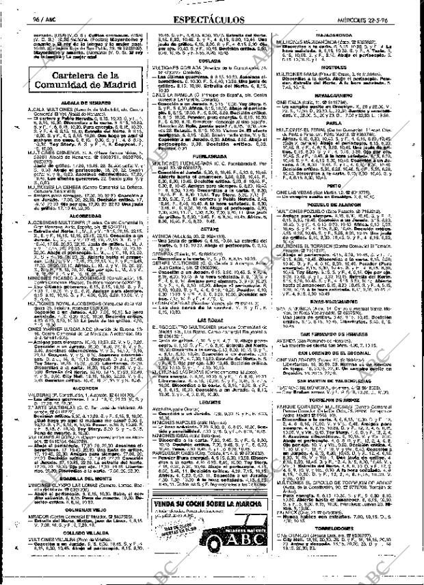 ABC MADRID 22-05-1996 página 96