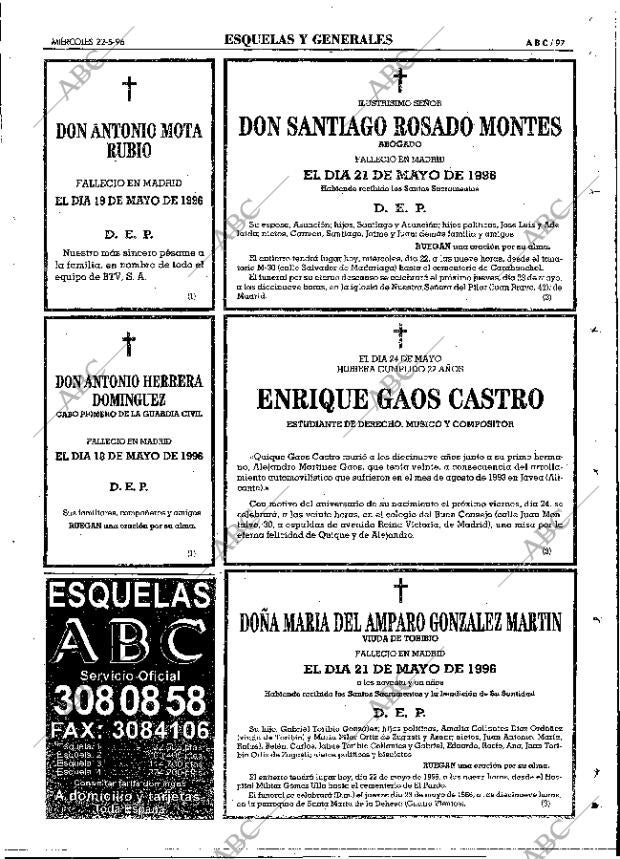ABC MADRID 22-05-1996 página 97