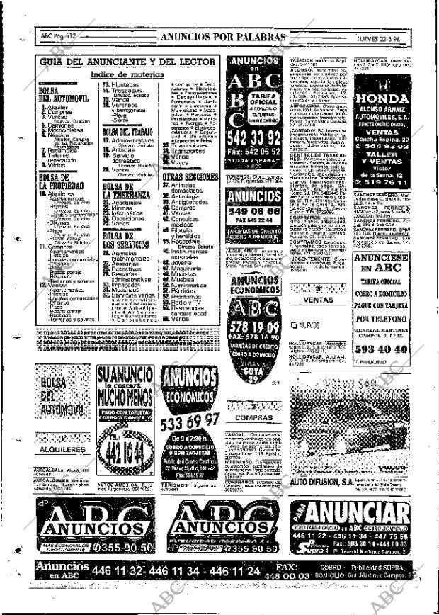 ABC MADRID 23-05-1996 página 112