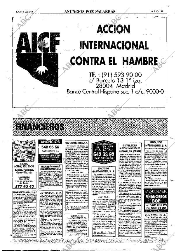 ABC MADRID 23-05-1996 página 139