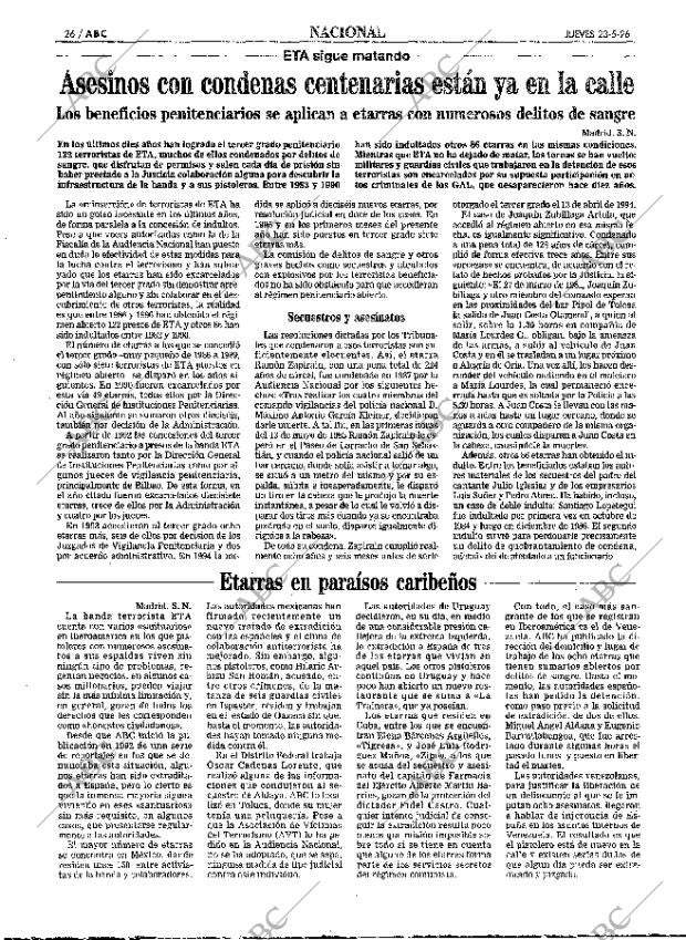 ABC MADRID 23-05-1996 página 26