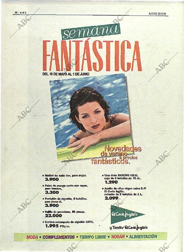 ABC MADRID 23-05-1996 página 38