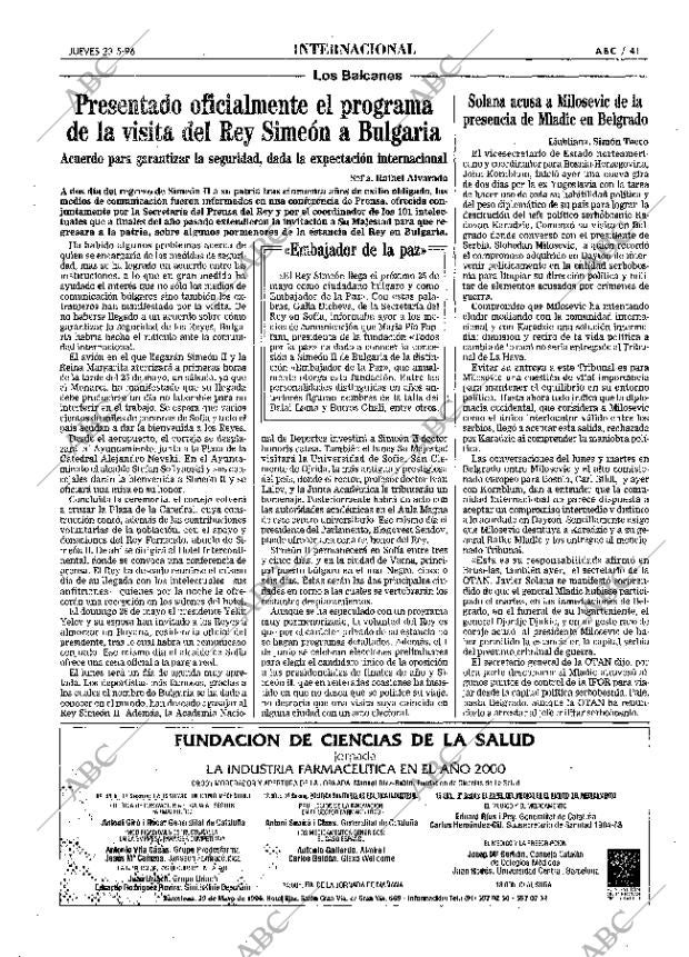 ABC MADRID 23-05-1996 página 41