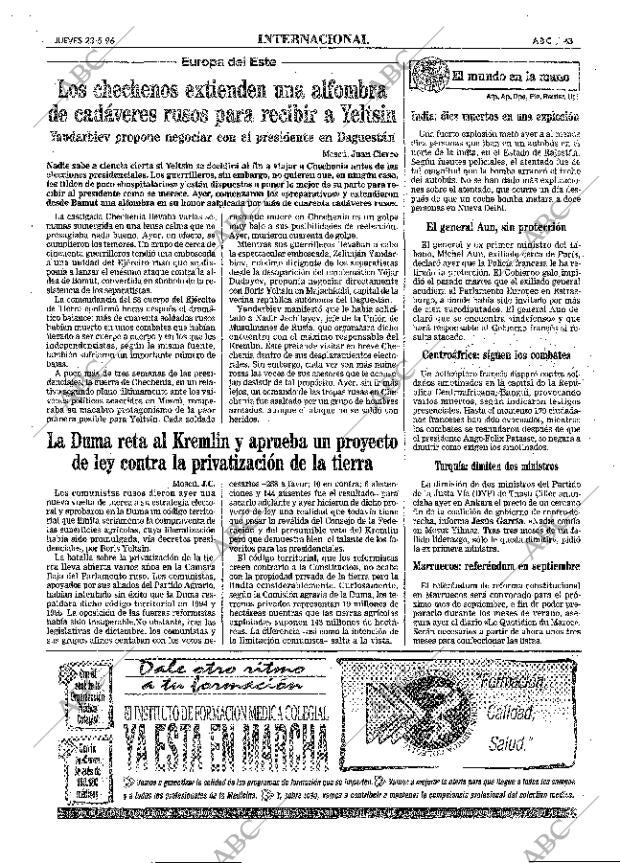 ABC MADRID 23-05-1996 página 43