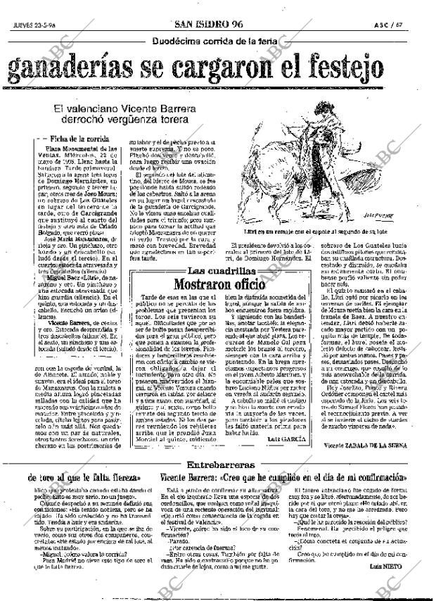 ABC MADRID 23-05-1996 página 67