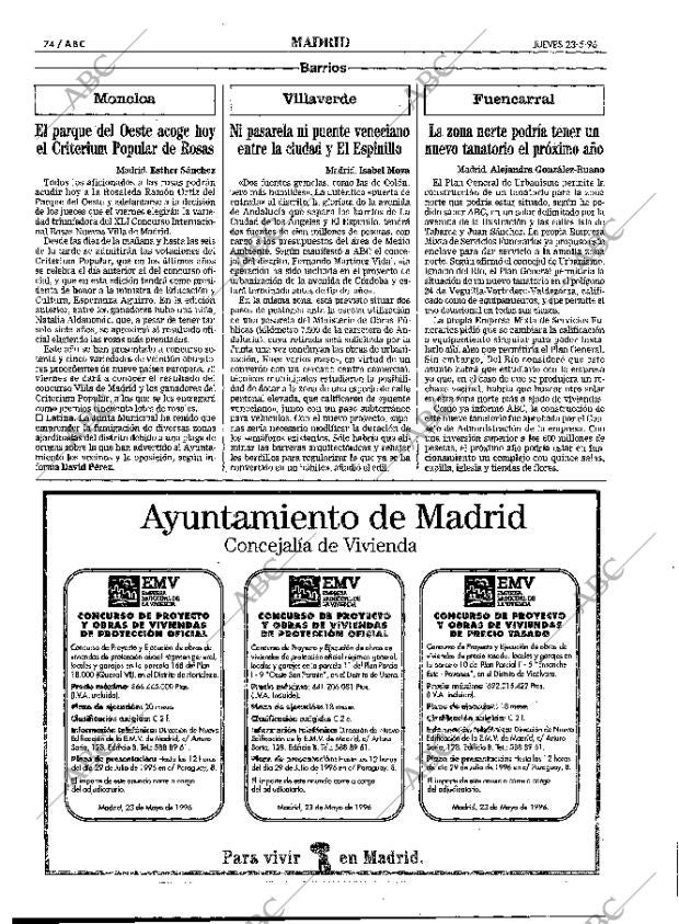 ABC MADRID 23-05-1996 página 74