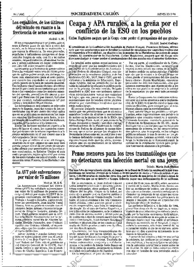 ABC MADRID 23-05-1996 página 84
