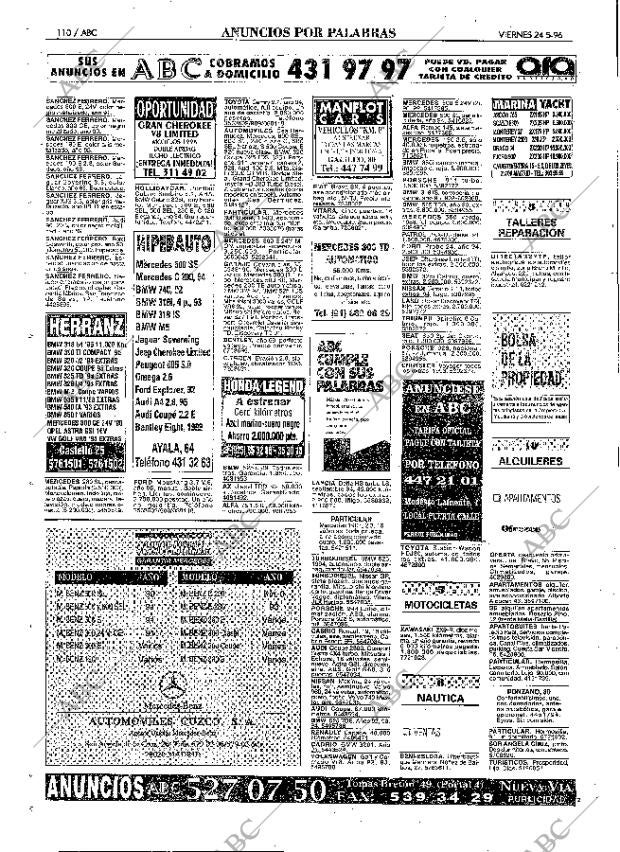 ABC MADRID 24-05-1996 página 110