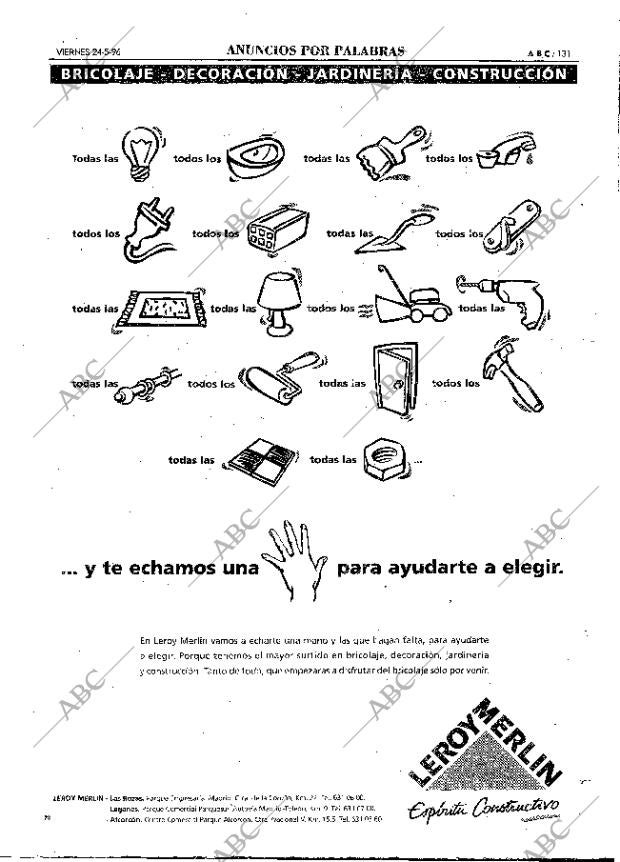 ABC MADRID 24-05-1996 página 131