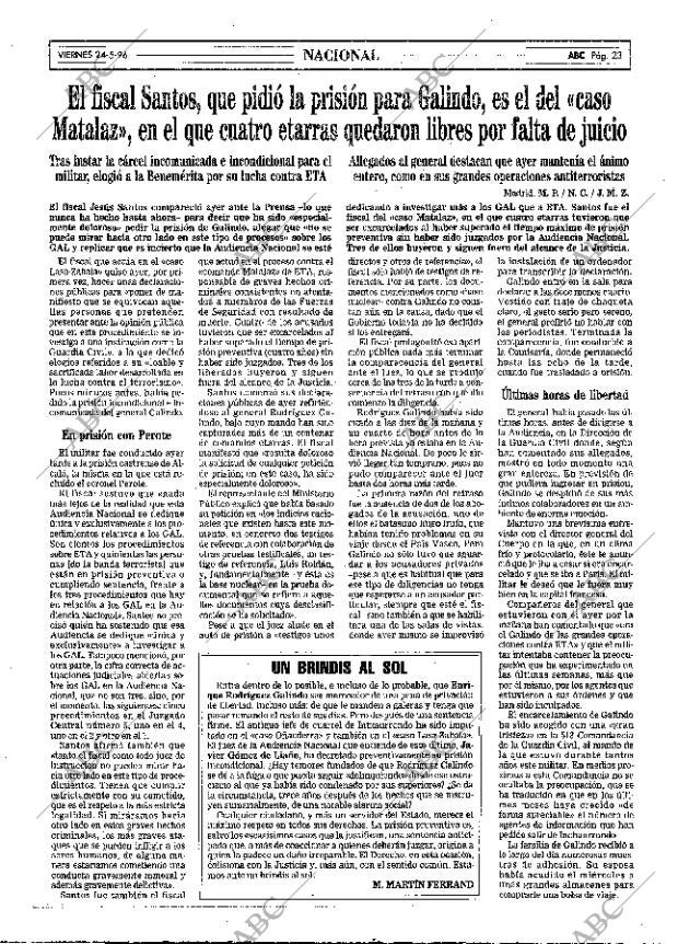 ABC MADRID 24-05-1996 página 23