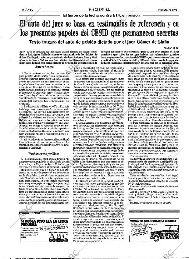 ABC MADRID 24-05-1996 página 26