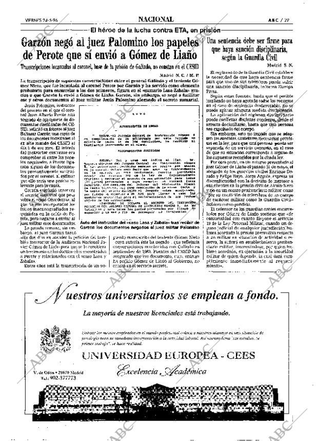 ABC MADRID 24-05-1996 página 29