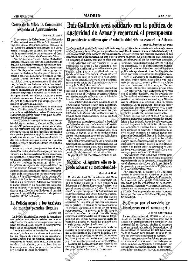 ABC MADRID 24-05-1996 página 67