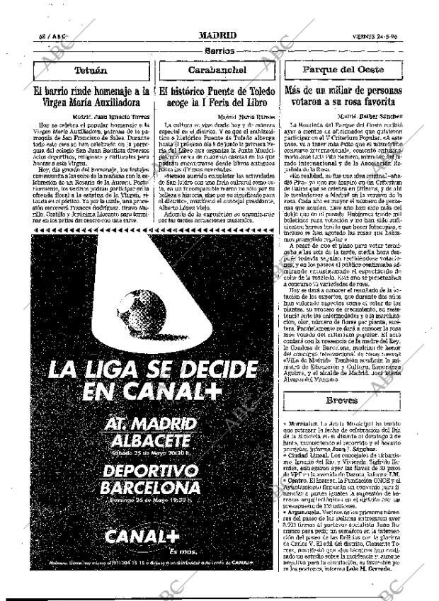 ABC MADRID 24-05-1996 página 68