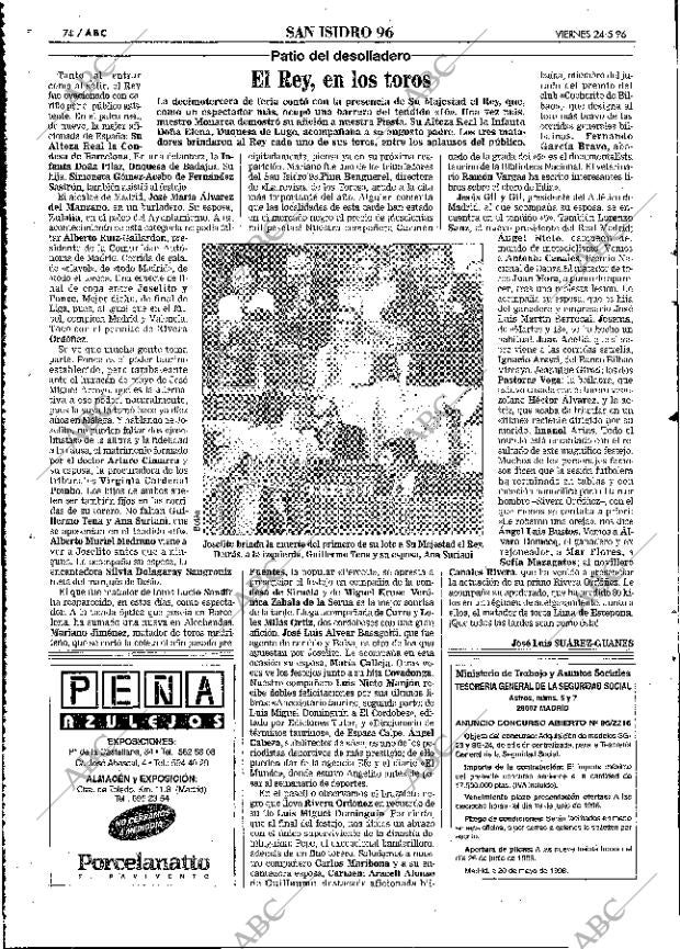 ABC MADRID 24-05-1996 página 74