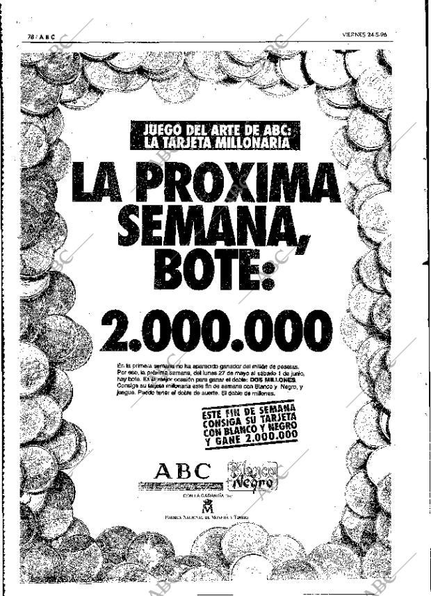ABC MADRID 24-05-1996 página 78