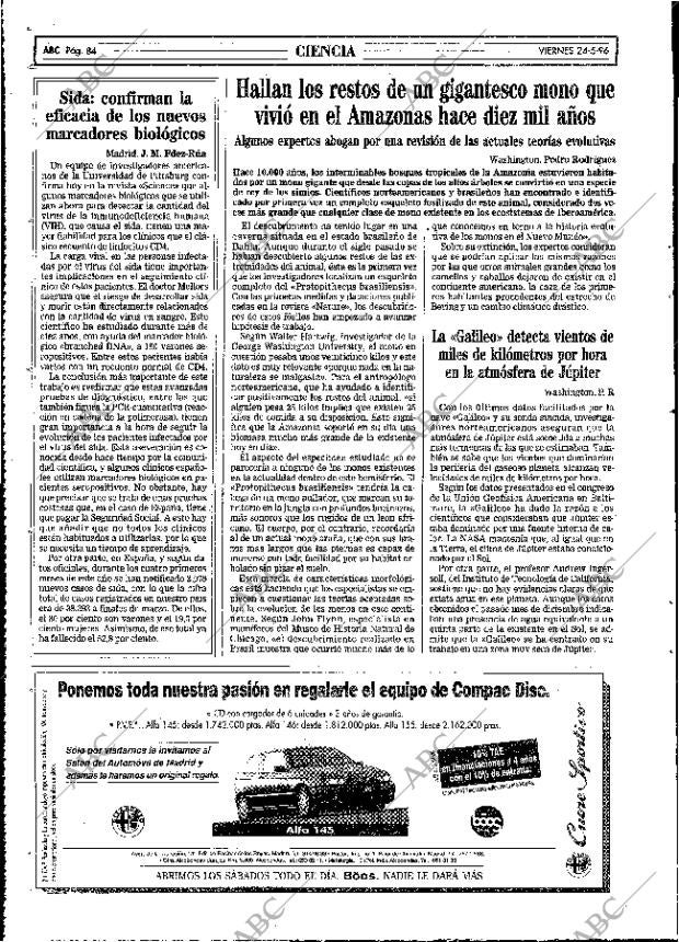 ABC MADRID 24-05-1996 página 84