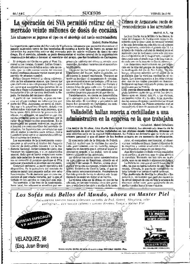 ABC MADRID 24-05-1996 página 86
