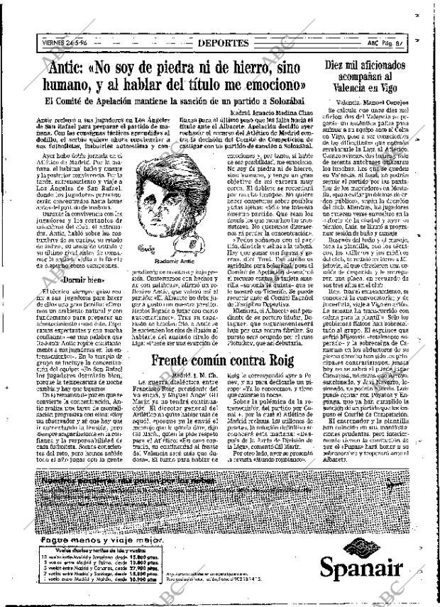ABC MADRID 24-05-1996 página 87