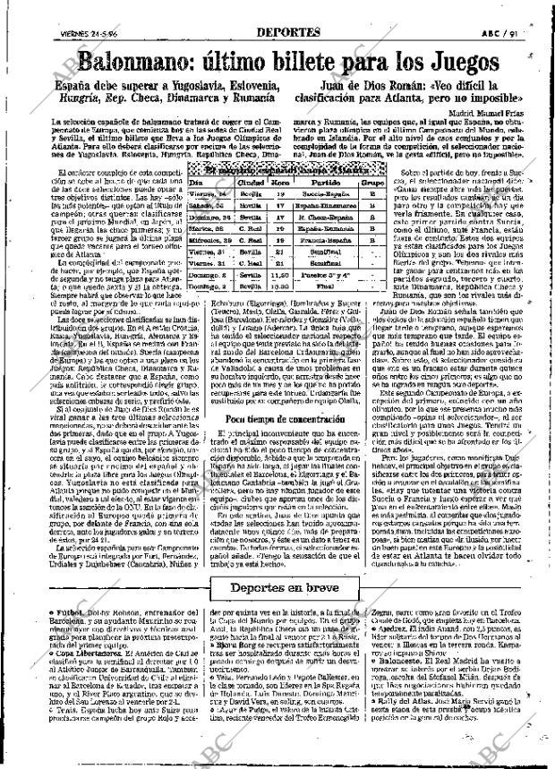 ABC MADRID 24-05-1996 página 91