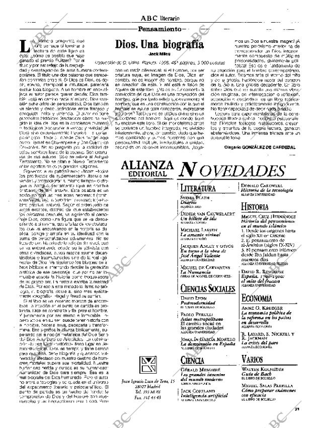 CULTURAL MADRID 24-05-1996 página 21