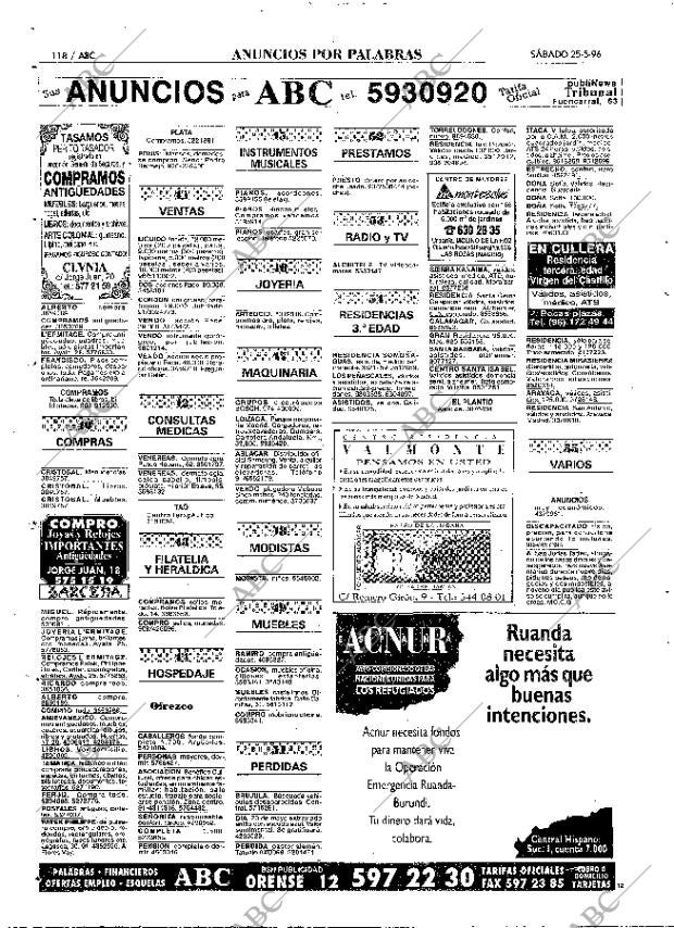 ABC MADRID 25-05-1996 página 118