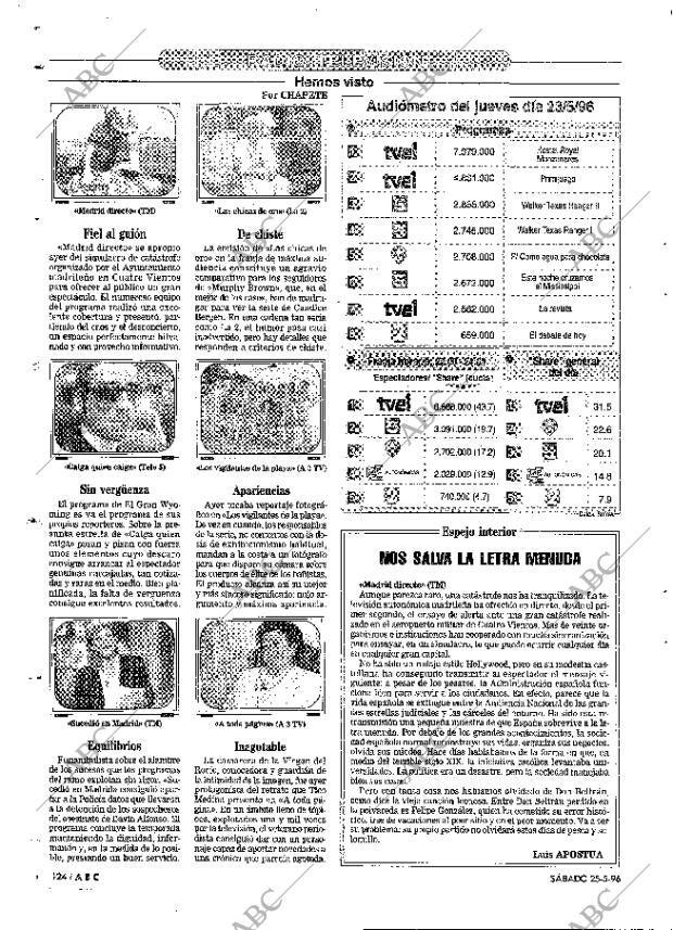 ABC MADRID 25-05-1996 página 124