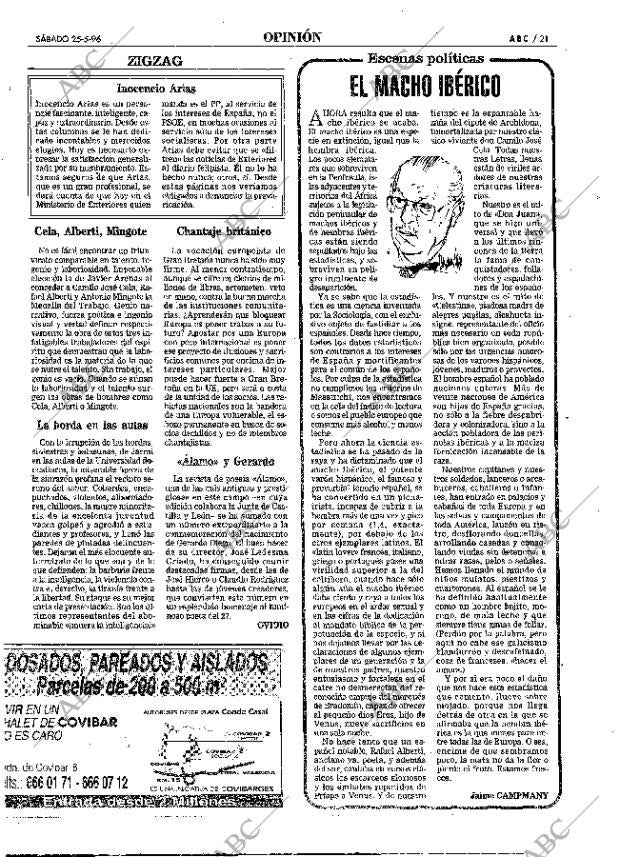 ABC MADRID 25-05-1996 página 21