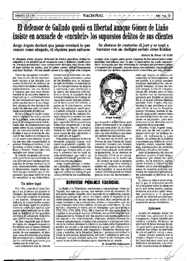 ABC MADRID 25-05-1996 página 23