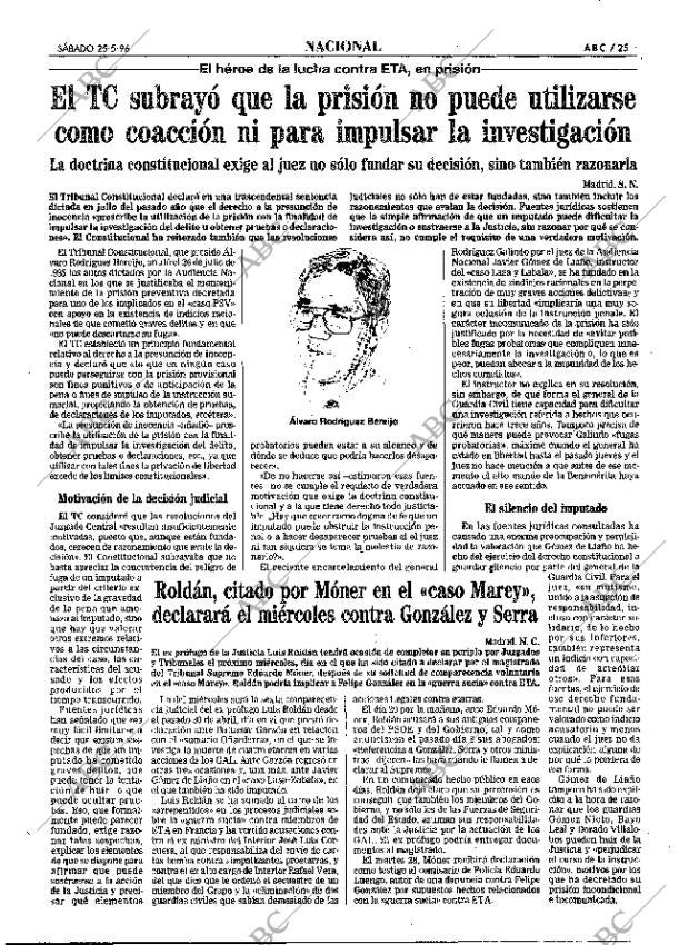 ABC MADRID 25-05-1996 página 25