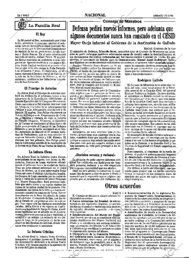 ABC MADRID 25-05-1996 página 26