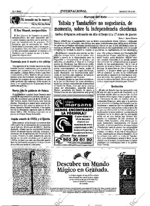 ABC MADRID 25-05-1996 página 36