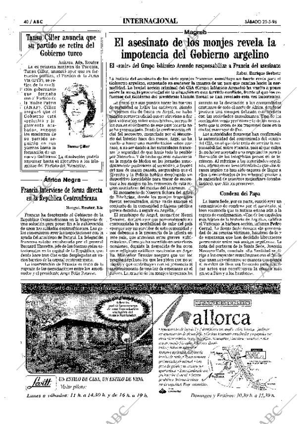 ABC MADRID 25-05-1996 página 40