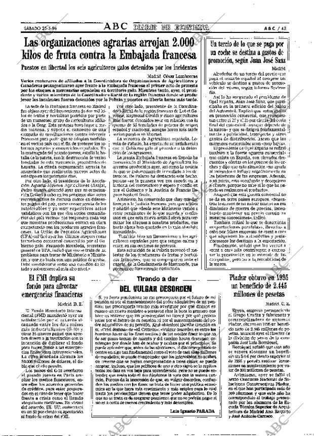 ABC MADRID 25-05-1996 página 43