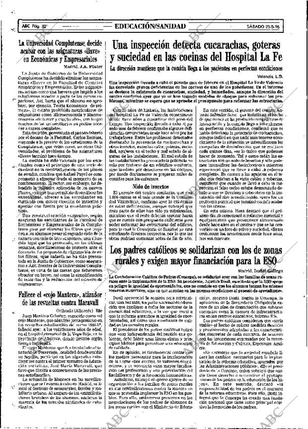 ABC MADRID 25-05-1996 página 82
