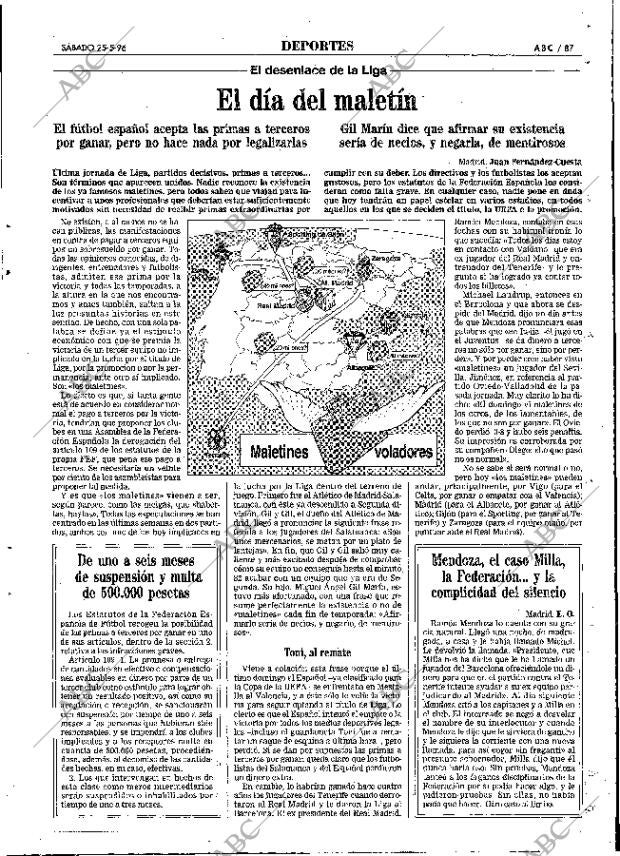 ABC MADRID 25-05-1996 página 87